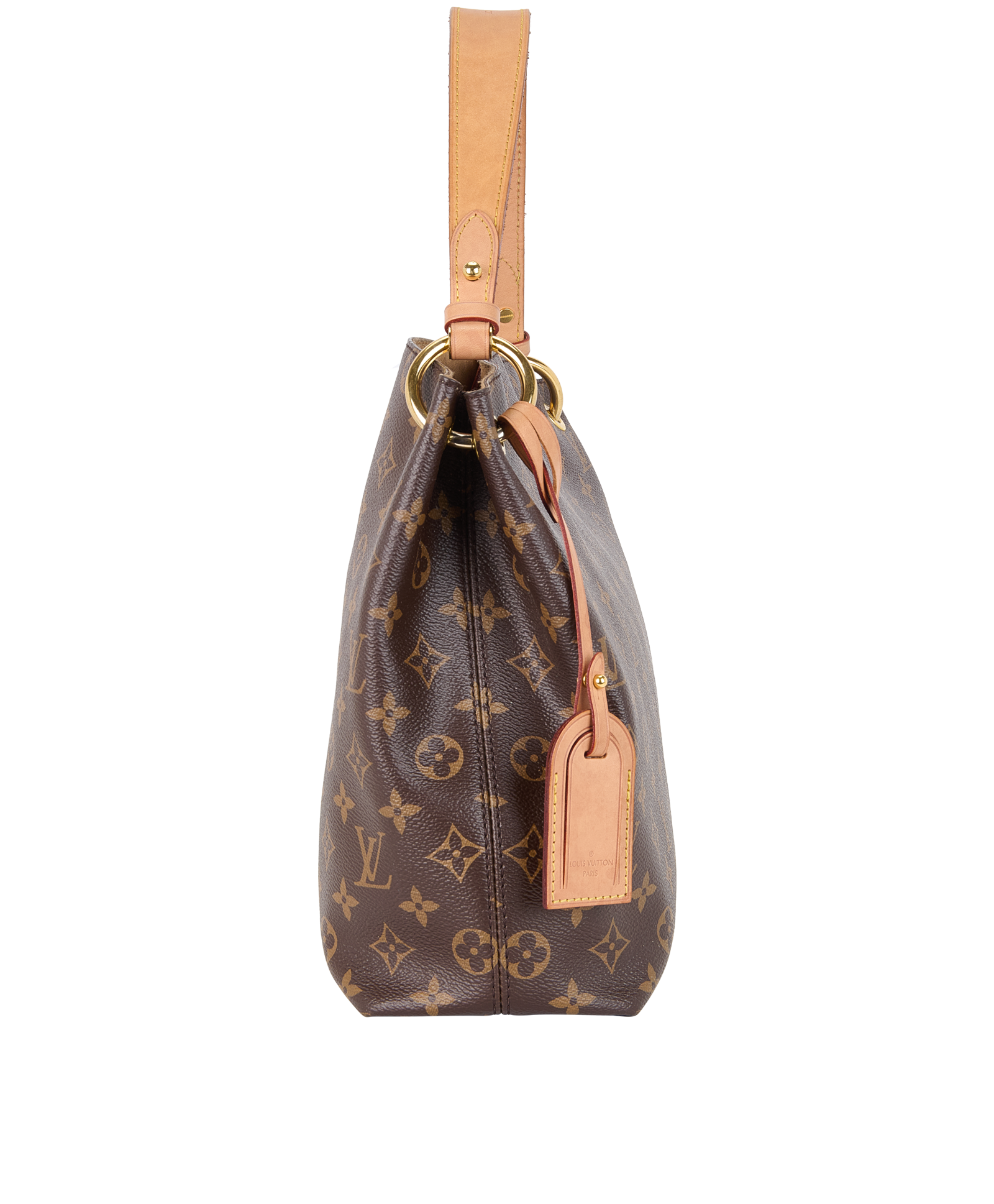 Graceful PM, &pound;895, Handbags, Brown, Canvas, Side view